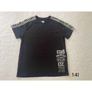 ECKO UNLTD Black White Gray‎ Men's Short Sleeve Vneck Size Medium